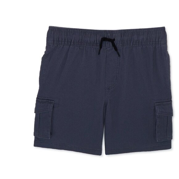 WONDER NATION NAVY BLUE Boys Cargo Shorts - Picture 1 of 6